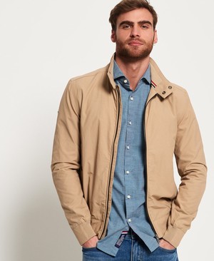 Superdry Montauk Harrington Férfi Kabát Szürke | WOBEX9514